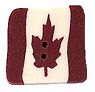 Small Square Folk Art Canadian Flag
